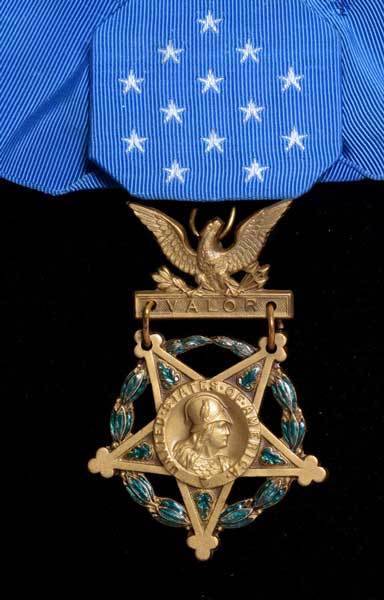 Andrew Jackson Smith's Medal of Honor (Abraham Lincoln Presidential Library and Museum).